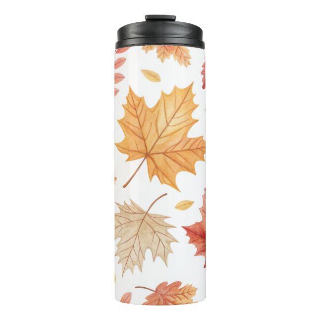Autumn Leaves Stainless Steel Travel Mug (Front)