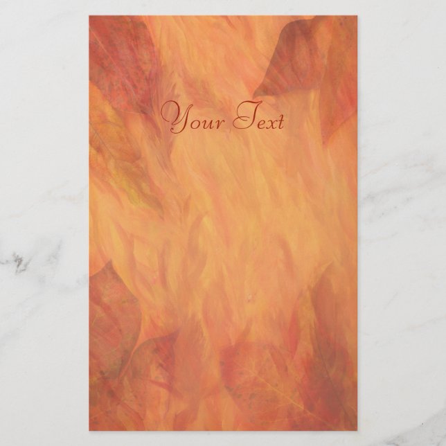 "Autumn Leaves" Stationery (Front)