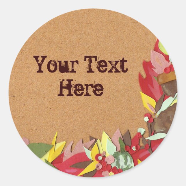 Autumn Leaves Sticker (Front)