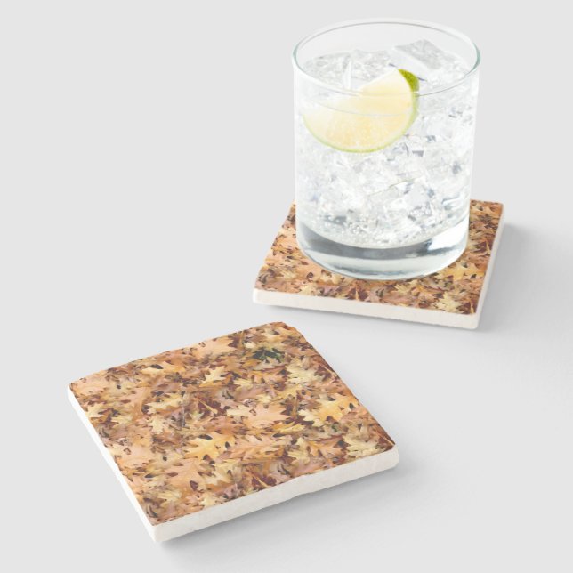 AUTUMN LEAVES STONE COASTER (Side)