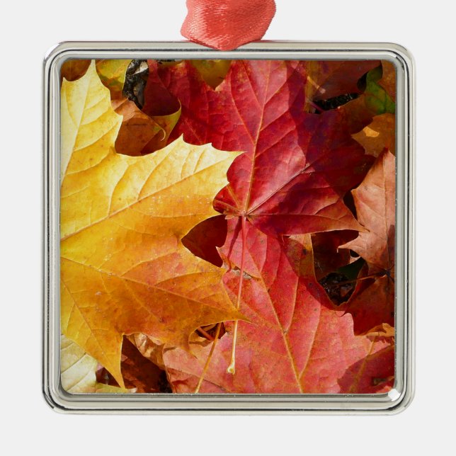 Autumn leaves - Stunning! Metal Tree Decoration (Front)