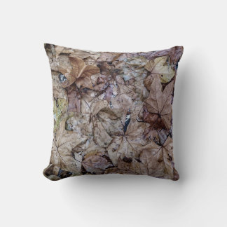 Autumn leaves tapestry print cushion