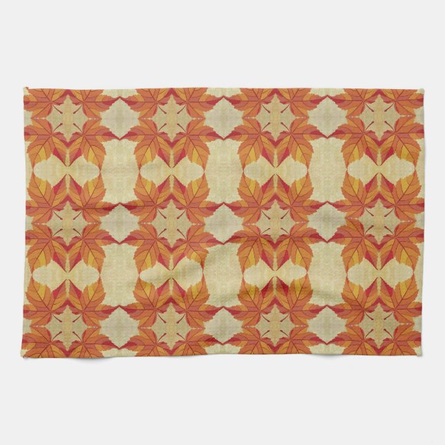 Autumn Leaves Tea Towel (Horizontal)