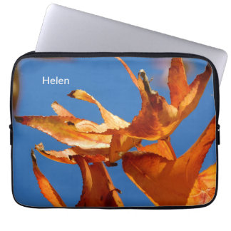 Autumn Leaves Tech Bag – Add Your Name