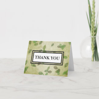 Autumn Leaves Thank You Note Card