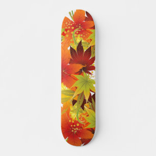 Autumn Leaves Thanksgiving Bandanna Skateboard