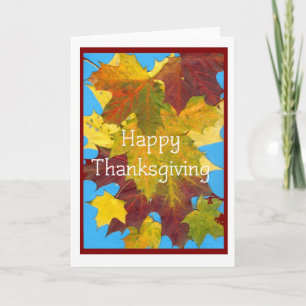 'Autumn Leaves'  Thanksgiving Card