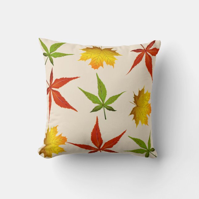 Autumn Leaves Thanksgiving Cushion (Front)