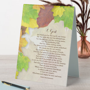 Autumn Leaves, Thanksgiving Day Prayer