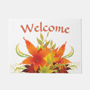 Autumn Leaves Thanksgiving Doormat