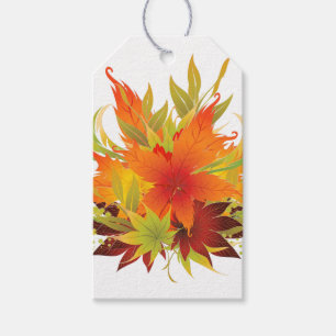 Autumn Leaves Thanksgiving Gift Tags