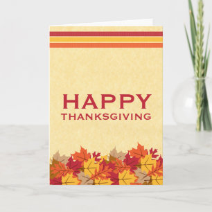 Autumn Leaves Thanksgiving Greeting Card