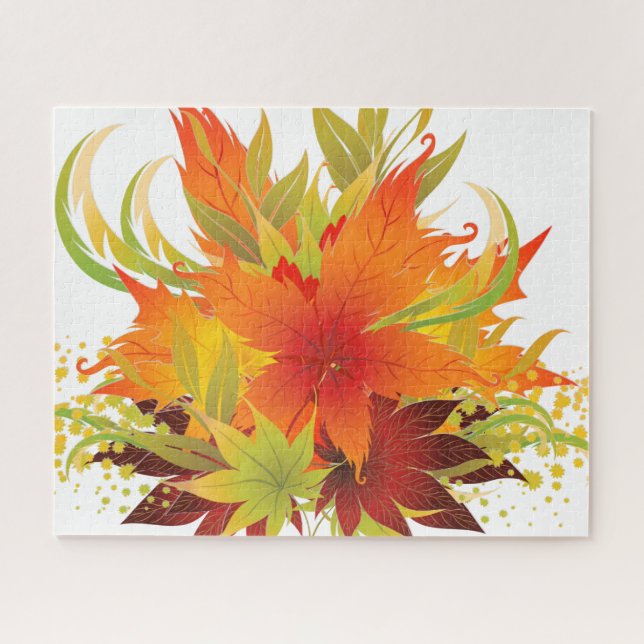 Autumn Leaves Thanksgiving Jigsaw Puzzle (Horizontal)