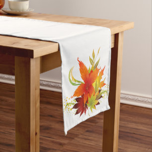 Autumn Leaves Thanksgiving  Long Table Runner