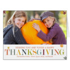 Autumn Leaves Thanksgiving Photo Greeting Cards