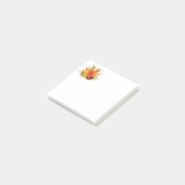 Autumn Leaves Thanksgiving Post-it Notes (Angled)