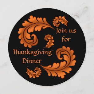 Autumn leaves Thanksgiving Thank You Card