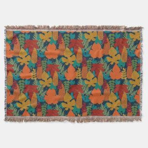 Autumn leaves throw blanket