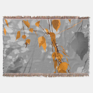 Autumn Leaves Throw Blanket