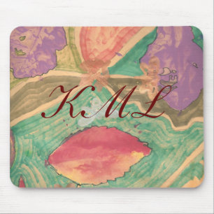 Autumn leaves--to monogram mouse mat