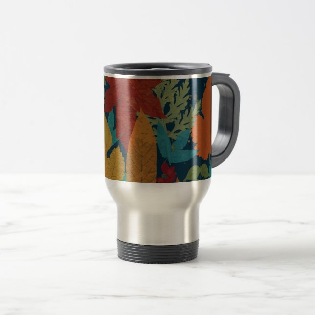 Autumn leaves travel mug (Front Right)