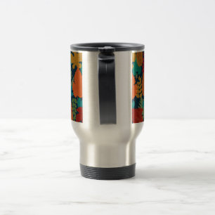 Autumn leaves travel mug