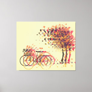 Autumn Leaves Trees #3 Canvas Print