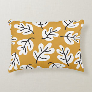 Autumn leaves vintage seamless pattern. Oak leaf s Decorative Cushion