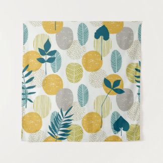 Autumn leaves, vintage seamless pattern. tapestry