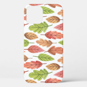 Autumn Leaves Watercolor: Nature Pattern. iPhone 12 Case