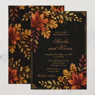 Autumn Leaves Wedding Invitation