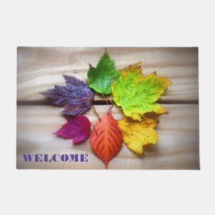 Autumn Leaves Welcome Mat