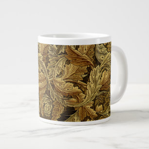 Autumn leaves William Morris pattern Large Coffee Mug