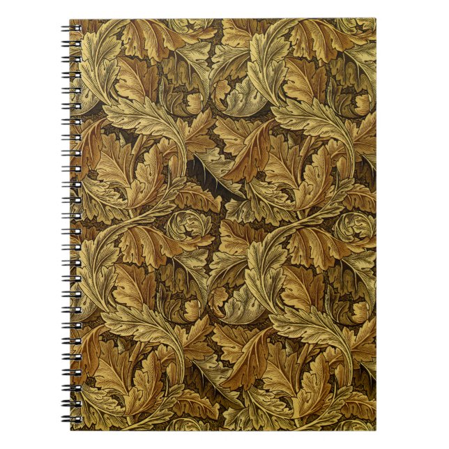 Autumn leaves William Morris pattern Notebook (Front)
