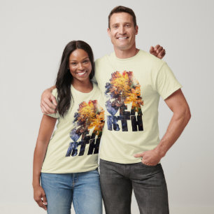 Autumn Leaves With River T-Shirt