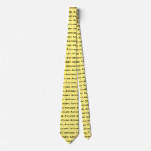 Autumn Leaves Word Custom Ties