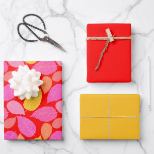 Autumn leaves . wrapping paper sheet