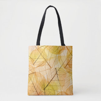 Autumn Leaves yellow and orange Background - trans Tote Bag