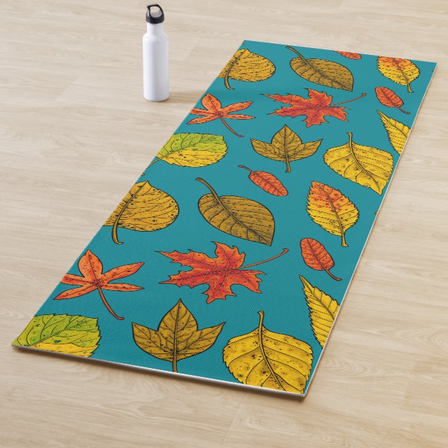 Autumn leaves yoga mat (In Situ)