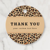 Autumn Leopard with Custom Photo Thank You