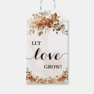 Autumn Let Love Grow Plant Gift Fall Eucalyptus Gift Tags