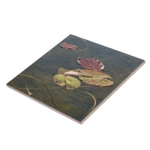 Autumn Lily Pads - Right Facing Tile