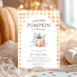 Autumn Little Pumpkin Baby Shower  Invitation