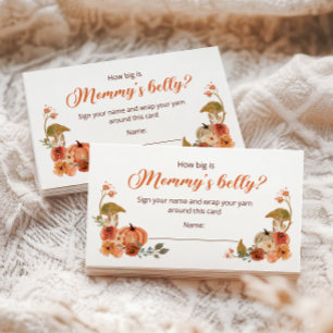 Autumn Little Pumpkin How big is Mummy’s belly Enclosure Card