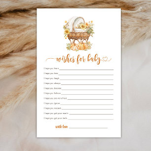 Autumn Little Pumpkin Neutral Wishes for baby game