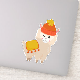Autumn Llama, Cute Llama, Alpaca, Llama With Hat