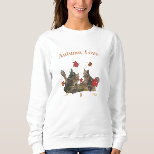 Autumn love chipmunks sweatshirt