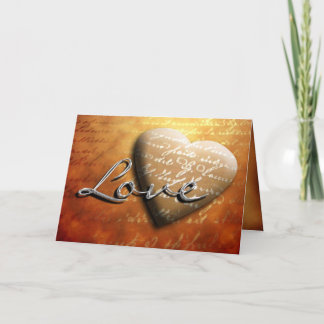 Autumn Love Customisable Interior Greeting Card