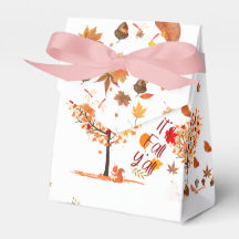 Autumn love fall boxe favour
