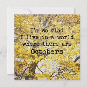 AUTUMN LOVE SONG 5.25 x 5.25 card